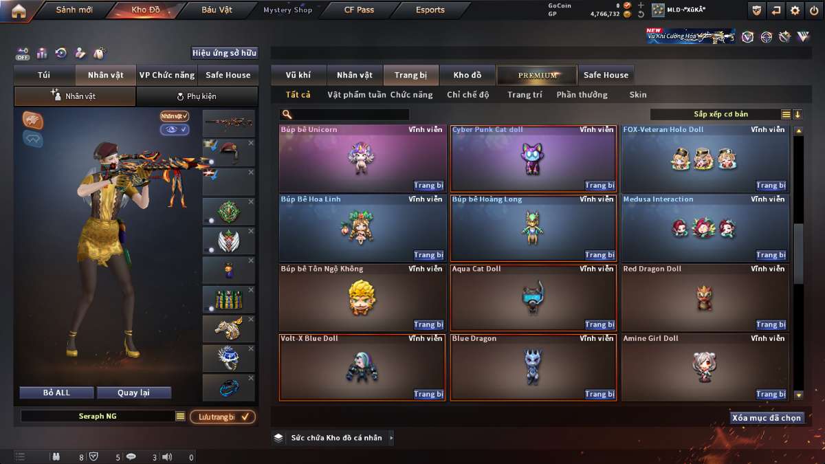 shop acc cf uy tin gia re